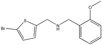 [(5-bromothiophen-2-yl)methyl][(2-methoxyphenyl)methyl]amine Struktur