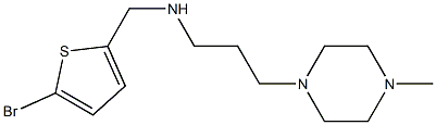 [(5-bromothiophen-2-yl)methyl][3-(4-methylpiperazin-1-yl)propyl]amine Struktur