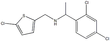 [(5-chlorothiophen-2-yl)methyl][1-(2,4-dichlorophenyl)ethyl]amine Struktur