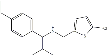 [(5-chlorothiophen-2-yl)methyl][1-(4-ethylphenyl)-2-methylpropyl]amine Struktur