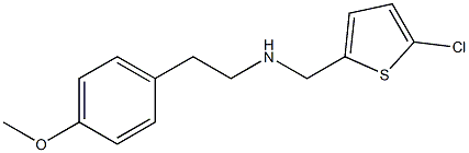 [(5-chlorothiophen-2-yl)methyl][2-(4-methoxyphenyl)ethyl]amine Struktur