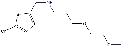 [(5-chlorothiophen-2-yl)methyl][3-(2-methoxyethoxy)propyl]amine Struktur