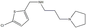 [(5-chlorothiophen-2-yl)methyl][3-(pyrrolidin-1-yl)propyl]amine Struktur