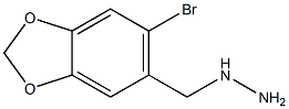 [(6-bromo-1,3-benzodioxol-5-yl)methyl]hydrazine Struktur