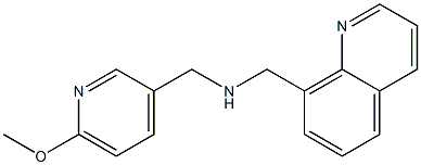 [(6-methoxypyridin-3-yl)methyl](quinolin-8-ylmethyl)amine Struktur