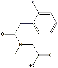 [[(2-fluorophenyl)acetyl](methyl)amino]acetic acid Struktur