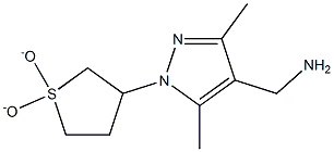 [1-(1,1-dioxidotetrahydrothien-3-yl)-3,5-dimethyl-1H-pyrazol-4-yl]methylamine Struktur