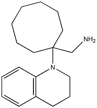 [1-(1,2,3,4-tetrahydroquinolin-1-yl)cyclooctyl]methanamine Struktur