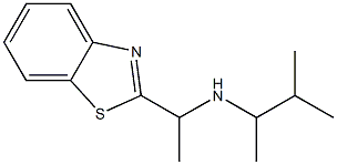 [1-(1,3-benzothiazol-2-yl)ethyl](3-methylbutan-2-yl)amine Struktur