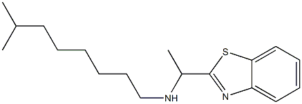 [1-(1,3-benzothiazol-2-yl)ethyl](7-methyloctyl)amine Struktur