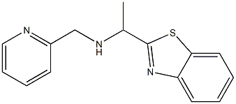 [1-(1,3-benzothiazol-2-yl)ethyl](pyridin-2-ylmethyl)amine Struktur