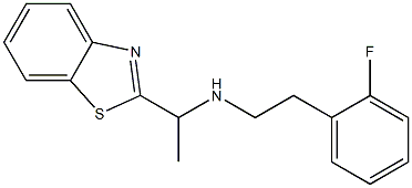 [1-(1,3-benzothiazol-2-yl)ethyl][2-(2-fluorophenyl)ethyl]amine Struktur