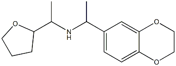 [1-(2,3-dihydro-1,4-benzodioxin-6-yl)ethyl][1-(oxolan-2-yl)ethyl]amine Struktur