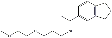 [1-(2,3-dihydro-1H-inden-5-yl)ethyl][3-(2-methoxyethoxy)propyl]amine Struktur