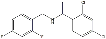 [1-(2,4-dichlorophenyl)ethyl][(2,4-difluorophenyl)methyl]amine Struktur