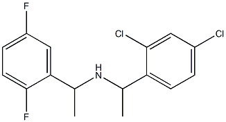 [1-(2,4-dichlorophenyl)ethyl][1-(2,5-difluorophenyl)ethyl]amine Struktur