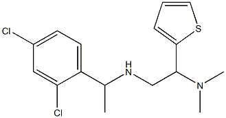 [1-(2,4-dichlorophenyl)ethyl][2-(dimethylamino)-2-(thiophen-2-yl)ethyl]amine Struktur