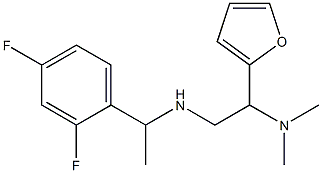 [1-(2,4-difluorophenyl)ethyl][2-(dimethylamino)-2-(furan-2-yl)ethyl]amine Struktur