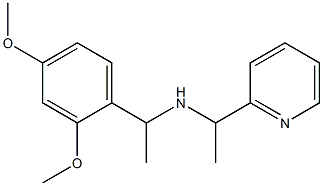 [1-(2,4-dimethoxyphenyl)ethyl][1-(pyridin-2-yl)ethyl]amine Struktur