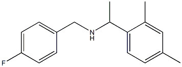 [1-(2,4-dimethylphenyl)ethyl][(4-fluorophenyl)methyl]amine Struktur