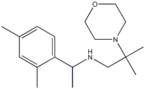 [1-(2,4-dimethylphenyl)ethyl][2-methyl-2-(morpholin-4-yl)propyl]amine Struktur