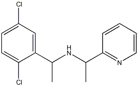 [1-(2,5-dichlorophenyl)ethyl][1-(pyridin-2-yl)ethyl]amine Struktur