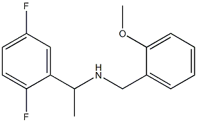 [1-(2,5-difluorophenyl)ethyl][(2-methoxyphenyl)methyl]amine Struktur