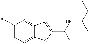 [1-(5-bromo-1-benzofuran-2-yl)ethyl](butan-2-yl)amine Struktur