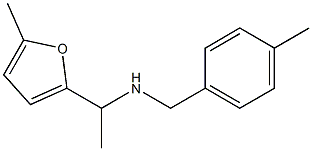 [1-(5-methylfuran-2-yl)ethyl][(4-methylphenyl)methyl]amine Struktur