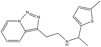 [1-(5-methylthiophen-2-yl)ethyl](2-{[1,2,4]triazolo[3,4-a]pyridin-3-yl}ethyl)amine Struktur