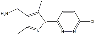 [1-(6-chloropyridazin-3-yl)-3,5-dimethyl-1H-pyrazol-4-yl]methylamine Struktur