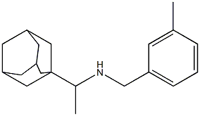 [1-(adamantan-1-yl)ethyl][(3-methylphenyl)methyl]amine Struktur