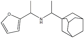 [1-(adamantan-1-yl)ethyl][1-(furan-2-yl)ethyl]amine Struktur