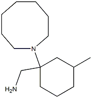 [1-(azocan-1-yl)-3-methylcyclohexyl]methanamine Struktur