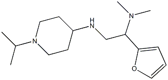 [1-(furan-2-yl)-2-{[1-(propan-2-yl)piperidin-4-yl]amino}ethyl]dimethylamine Struktur