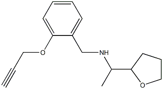 [1-(oxolan-2-yl)ethyl]({[2-(prop-2-yn-1-yloxy)phenyl]methyl})amine Struktur