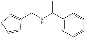 [1-(pyridin-2-yl)ethyl](thiophen-3-ylmethyl)amine Struktur