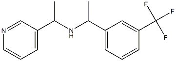 [1-(pyridin-3-yl)ethyl]({1-[3-(trifluoromethyl)phenyl]ethyl})amine Struktur