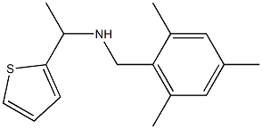 [1-(thiophen-2-yl)ethyl][(2,4,6-trimethylphenyl)methyl]amine Struktur