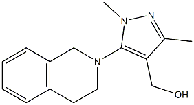 [1,3-dimethyl-5-(1,2,3,4-tetrahydroisoquinolin-2-yl)-1H-pyrazol-4-yl]methanol Struktur