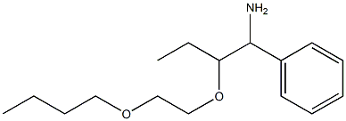 [1-amino-2-(2-butoxyethoxy)butyl]benzene Struktur