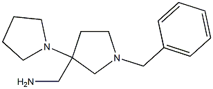 [1-benzyl-3-(pyrrolidin-1-yl)pyrrolidin-3-yl]methanamine Struktur