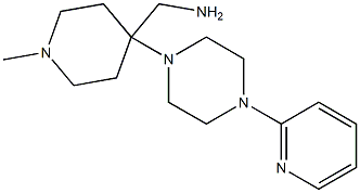 [1-methyl-4-(4-pyridin-2-ylpiperazin-1-yl)piperidin-4-yl]methylamine Struktur