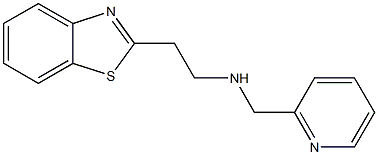 [2-(1,3-benzothiazol-2-yl)ethyl](pyridin-2-ylmethyl)amine Struktur