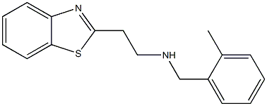 [2-(1,3-benzothiazol-2-yl)ethyl][(2-methylphenyl)methyl]amine Struktur