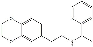 [2-(2,3-dihydro-1,4-benzodioxin-6-yl)ethyl](1-phenylethyl)amine Struktur