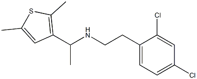 [2-(2,4-dichlorophenyl)ethyl][1-(2,5-dimethylthiophen-3-yl)ethyl]amine Struktur