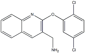 [2-(2,5-dichlorophenoxy)quinolin-3-yl]methanamine Struktur