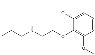 [2-(2,6-dimethoxyphenoxy)ethyl](propyl)amine Struktur