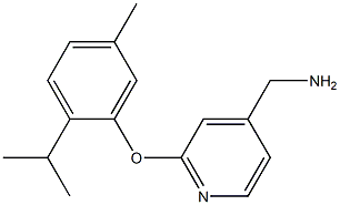 [2-(2-isopropyl-5-methylphenoxy)pyridin-4-yl]methylamine Struktur